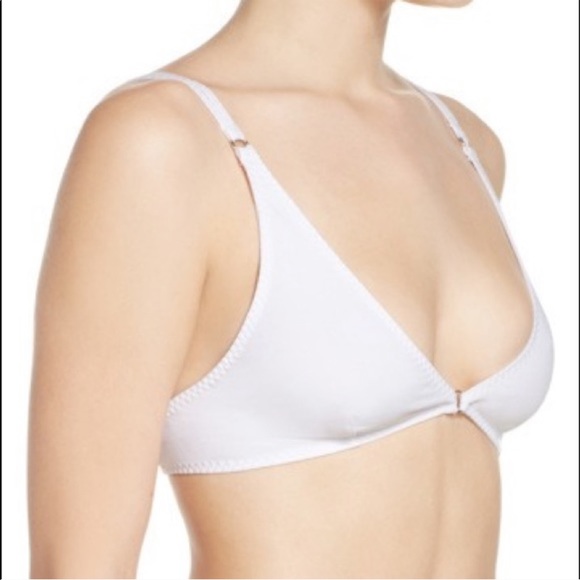 white triangle bralette